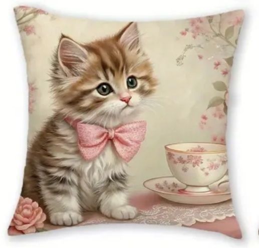 Capa de Almofada Gatinho Bebé