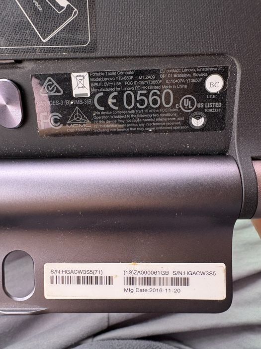 Lenovo Yoga Tablet 3-850F
