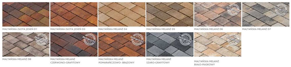 PROMOCJA Kostka brukowa Maltańska 6 cm melanże Drewbet