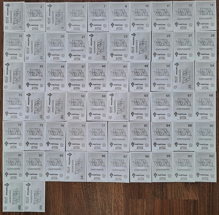 Cromos da colecção Futebol da Panini Fome de Vencer 2021