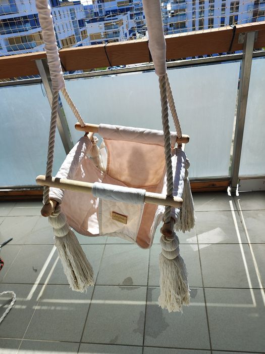 Huśtawka dla dzieci Babysteps ecru 2m wysokości