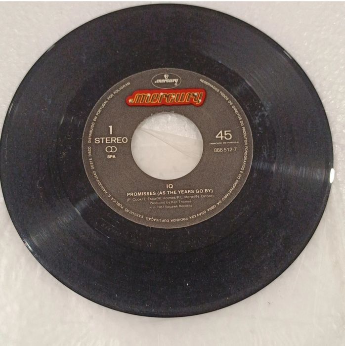 IQ Promises ( as the years go by ) 1987 PT Disco VINIL Single 7" 45