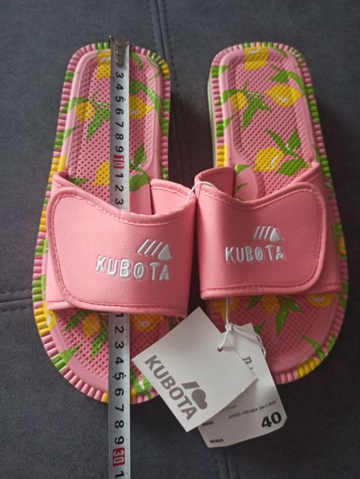 Klapki Kubota damskie 40