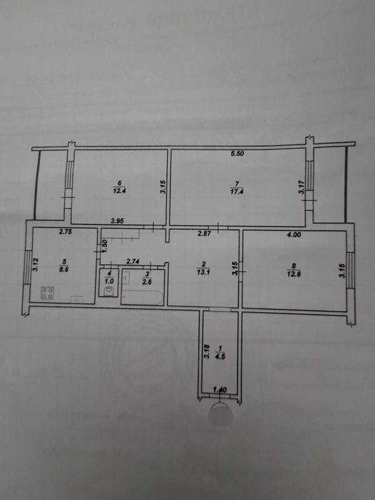 Продам Трикімнатну Квартиру з Ремонтом