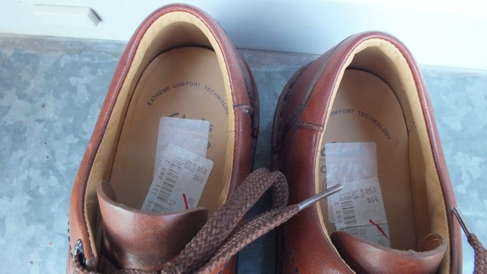 Super półbuty męskie skóra marki Clarks w roz 41 (7G)