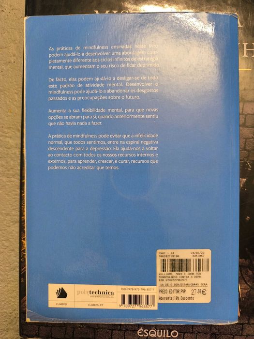 Mindfulness Contra a Depressão — Williams, Teasdale, Segal, Kabat-Zinn
