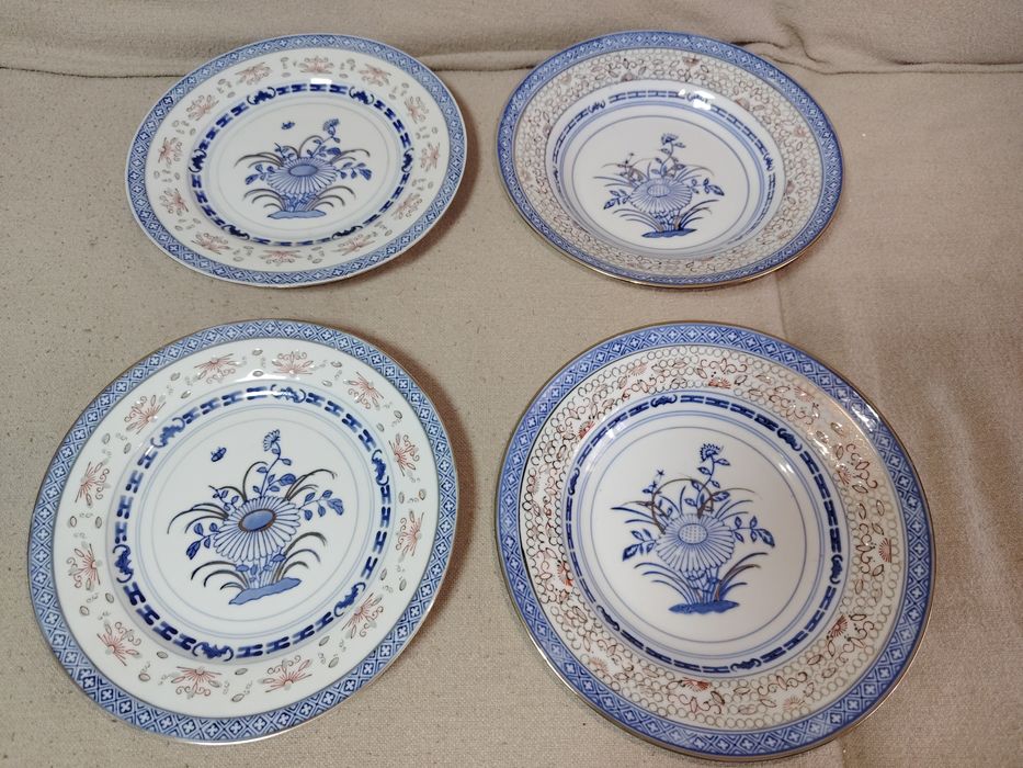 4 Pratos Bago de Arroz Antigos