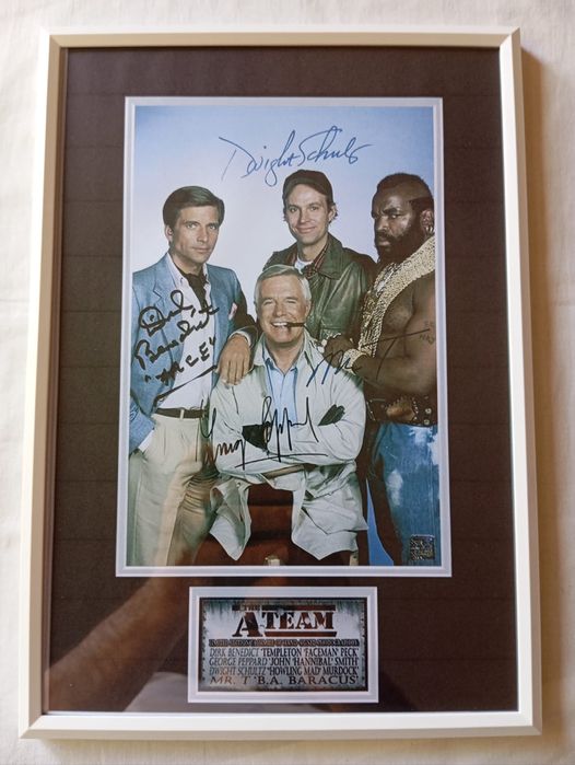 Moldura Série A-Team com Autógrafos (A4)