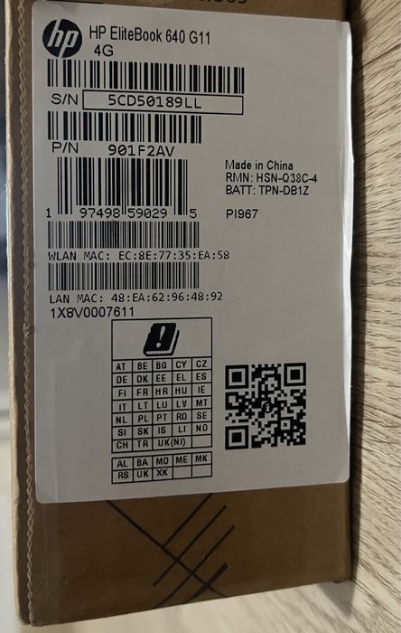 EliteBook 640 G11 U7 155u 16gb 1tb SSD