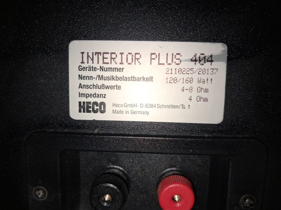 Kolumny Heco Interior Plus 120/160 watt