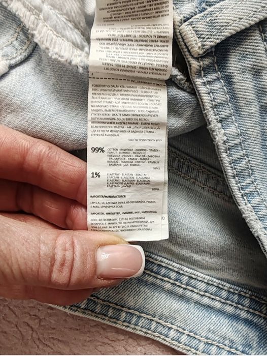 Коттонова міді спідниця карандаш з розрізом