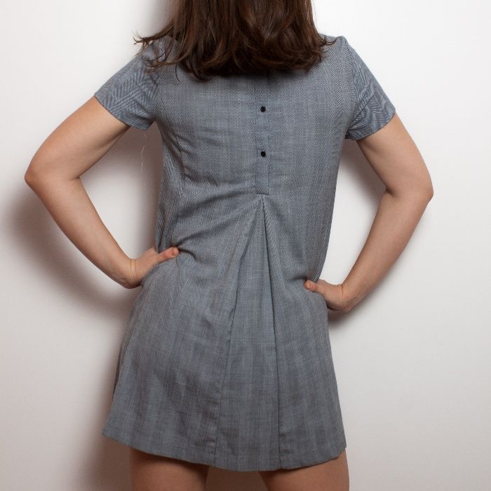 Szaroniebieska sukienka Zara S/M Zara