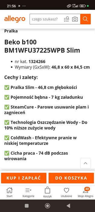 Pralka Toshiba 7KGSzara