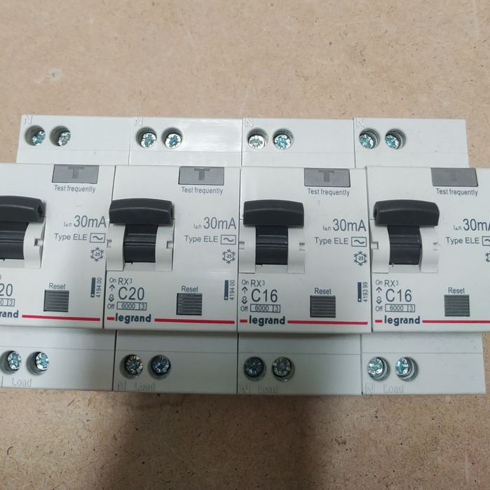 Автоматичні вимикачі легранд тх3 однополюсні та  діфи , Eaton c10,c16