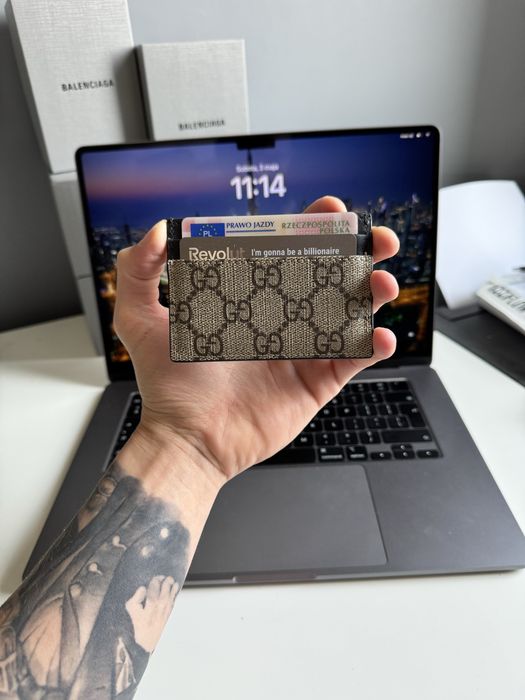 Gucci Cardholder monogram Beige