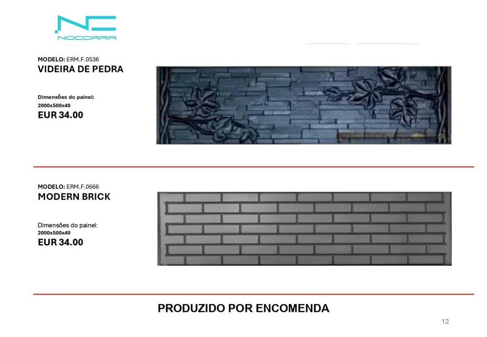 Painéis vedação em betao