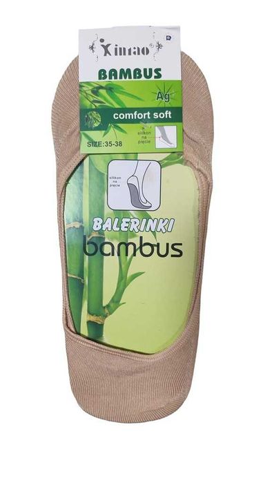 Stopki balerinki bambus silikon  39-41 5 par