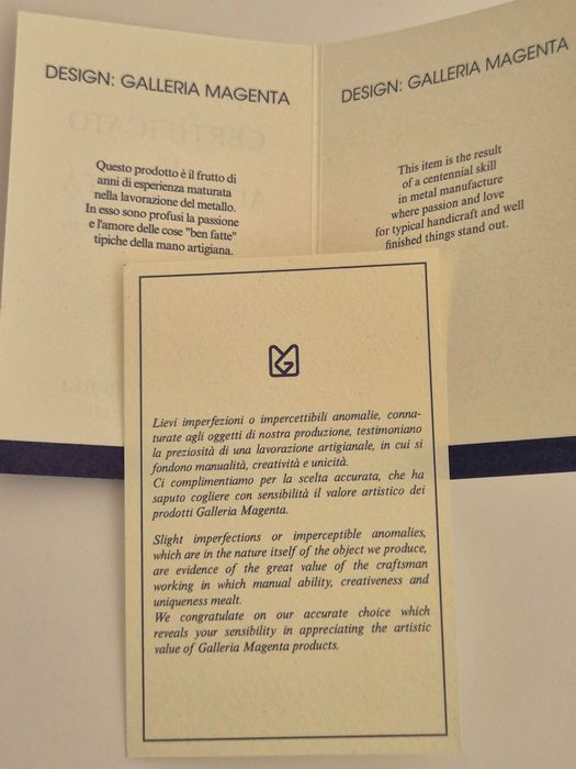 Porta-chaves Golfinhos metal fabrico Galeria Magenta IT (certificado)