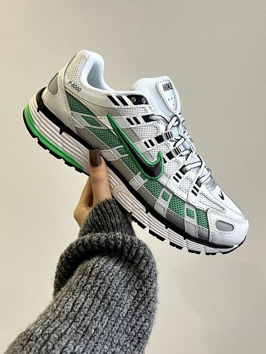 Кросівки Nike P6000 White Green Взуття Найк Кроссовки Топ Постачальник