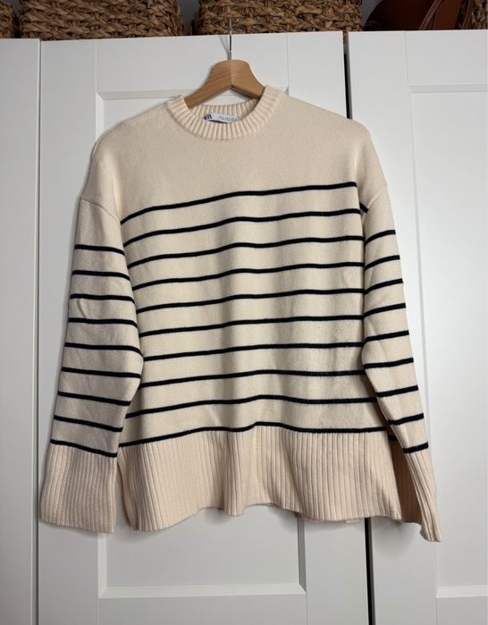 Zara sweter w paski viralowy
