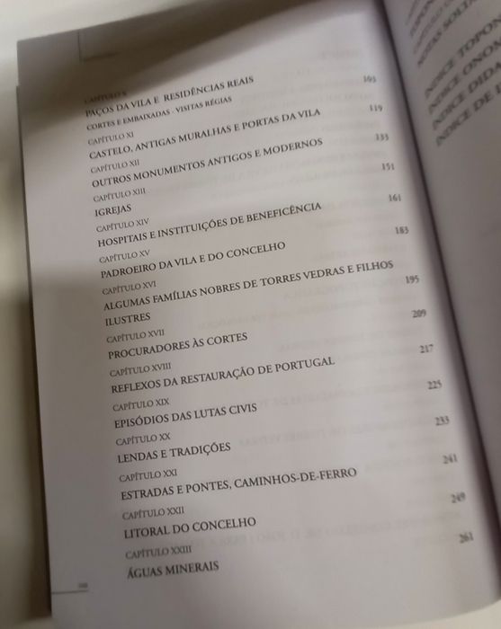 Livro sobre a história de Torres Vedras