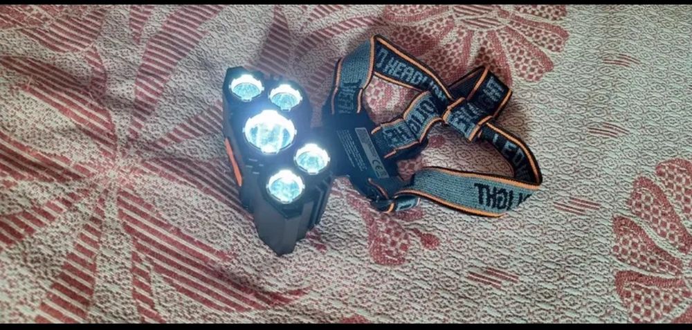 Налобный фонарик светодиодный зарядный аккумуляторный мощный