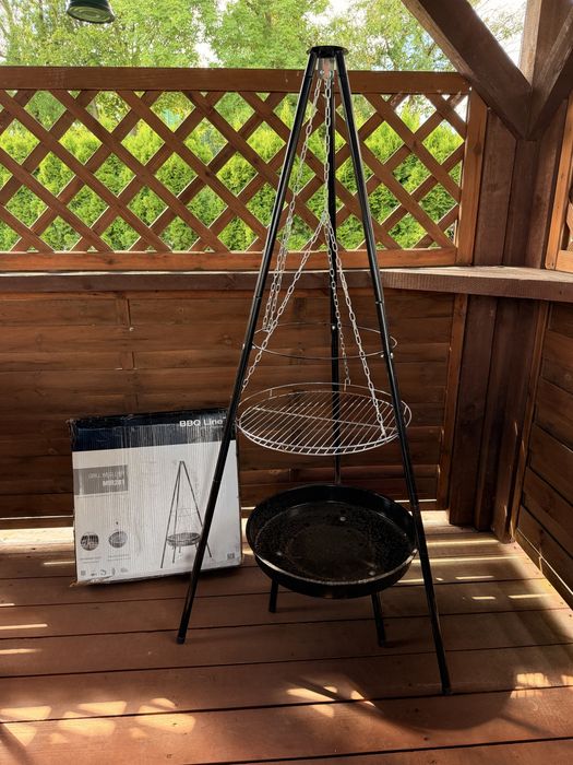 Grill węglowy trójnóg 50cm