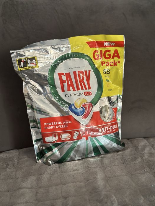 Nowe Kapsułki do zmywarki Fairy Platinum Plus Lemon 88 szt. GIGA PACK