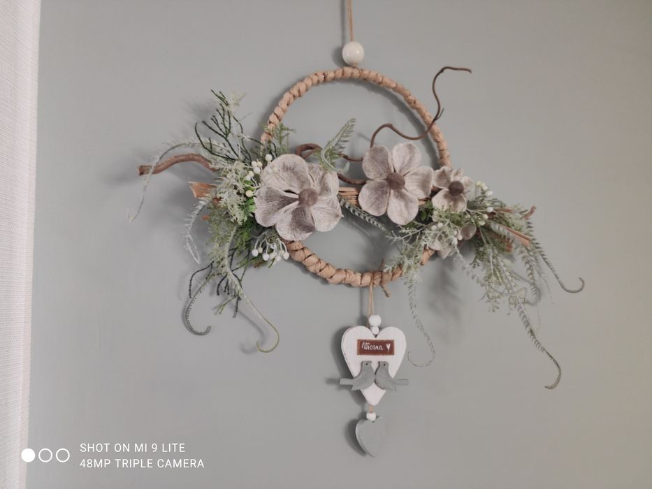 Obręcz wiosenna wianek