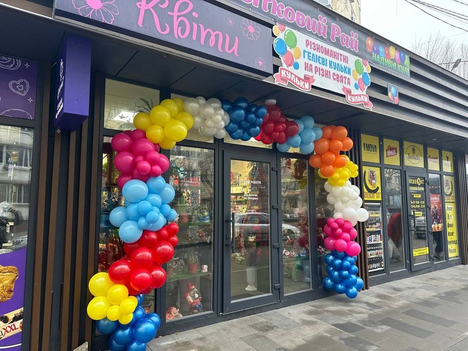 Оформлення кульками, кульки на відкриття, арки з кульок, фотозони свят