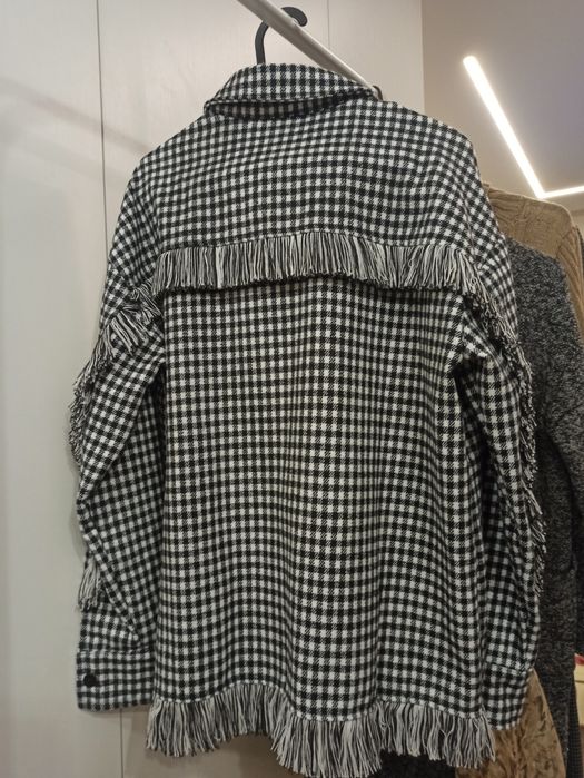 Байкова картата сорочка в ковбойскому стилі/Клетчатая рубашка