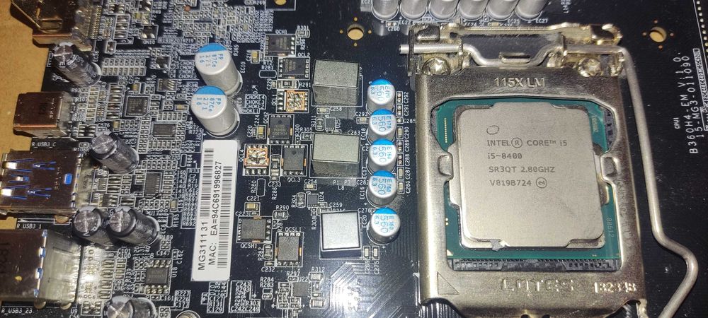 procesor i5 8400, PŁYTA GŁÓWNA ECS B360H4-EM INTEL B360 WI FI