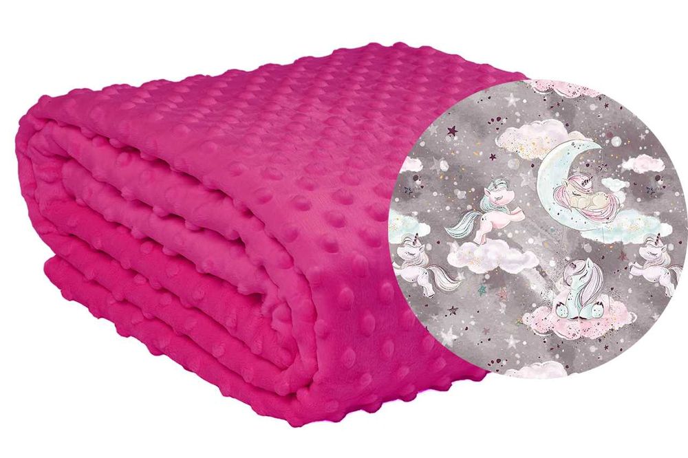 Poduszka Miś Kocyk Do Wózka 50x75 Komplet Bawełna Minky