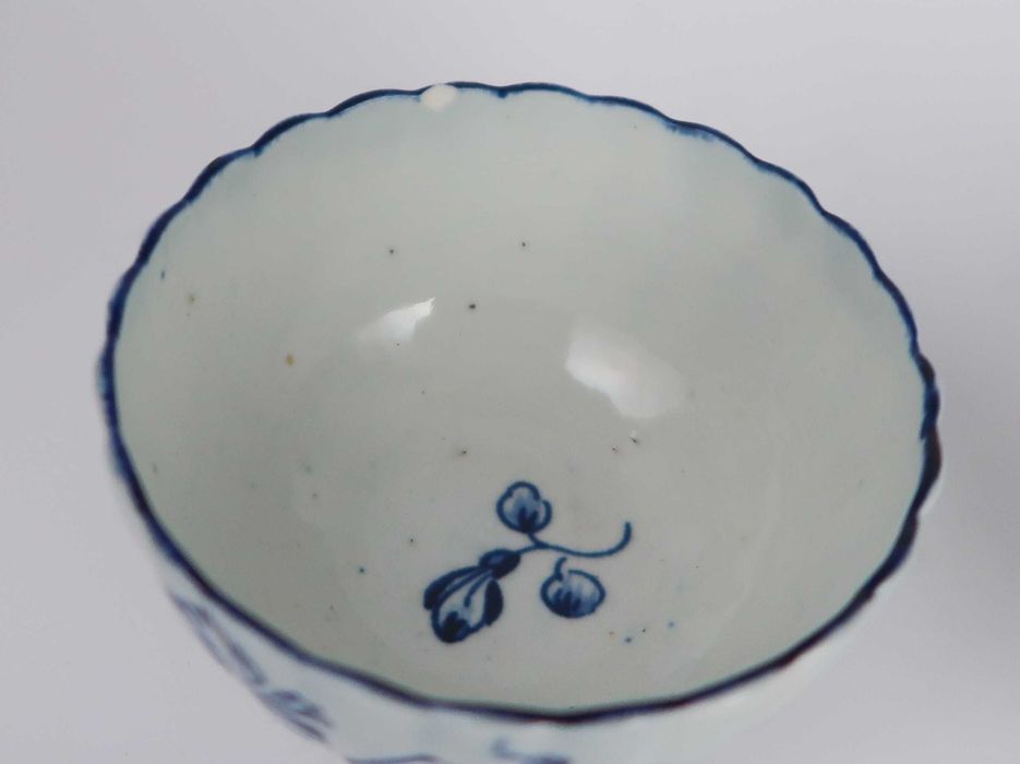 Par de taças em porcelana de Worcester Séc. XVIII
