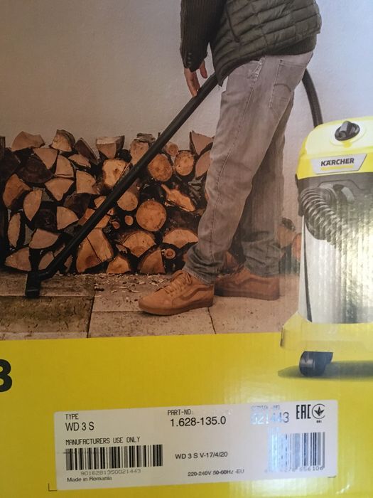 Пилосос будівельний/Строительний пилесос Karcher WD3S P 1.628-135.0