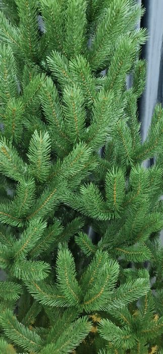 Ялинка штучна лита 2,1м зелена Преміум якість Елка искусственная литая