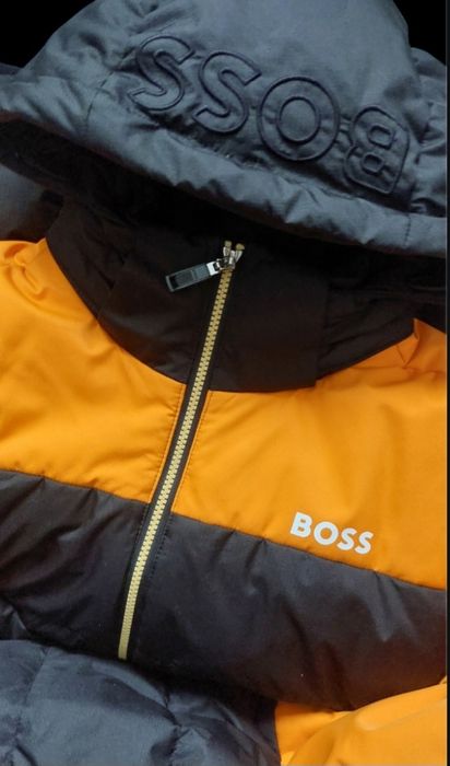 Hugo Boss nowa kurtka puchowa męska hydroforowa z kapturem r. L
