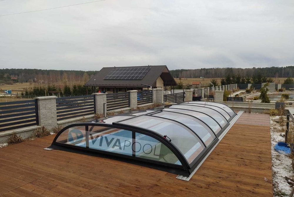 Zadaszenie basenowe średnie/niskie Smart 12,83x5,25x ,00 | Vivapool
