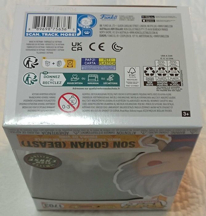 funko pop dragon ball super heroes 1703 son gohan (beast) chase