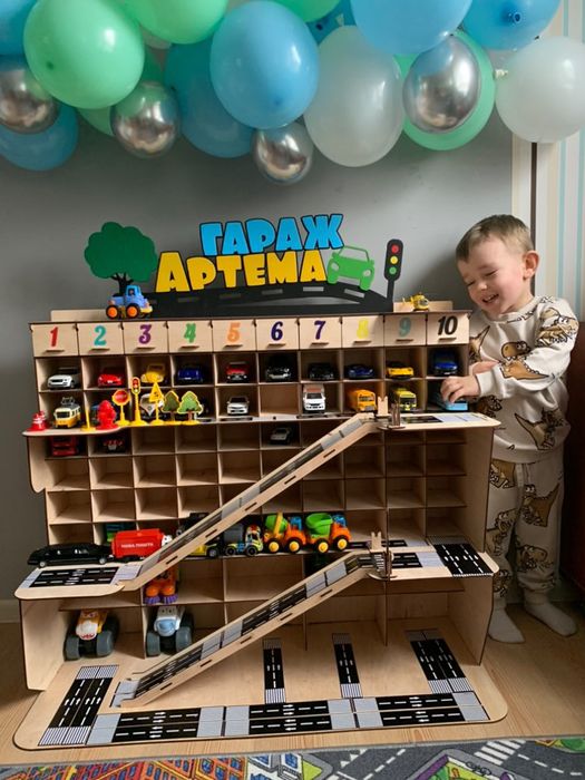 Паркинг гигант, Гараж для машинок, Парковка  для кинсмарт, 80 секцій