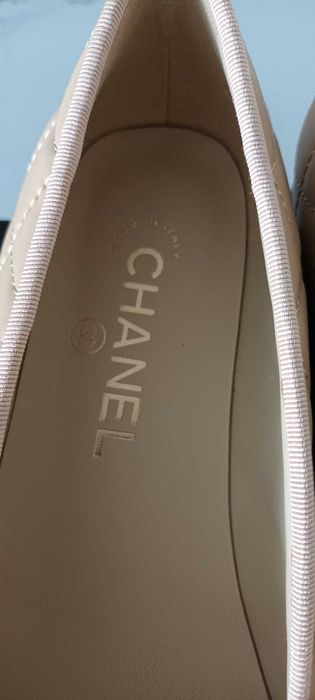 Chanel Baleriny klasyk beżowe 38C