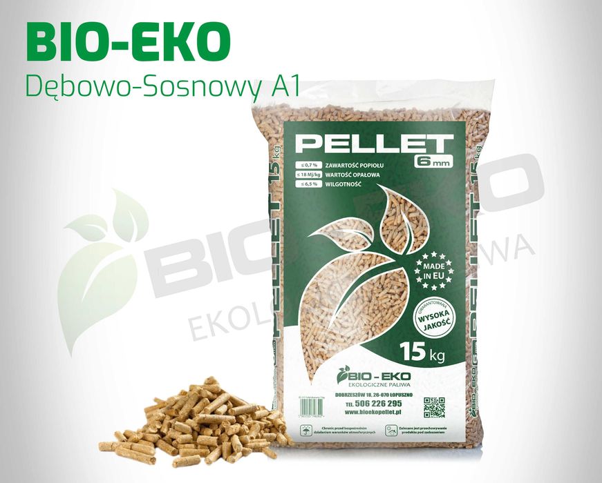Pellet DĘBOWO-SOSNOWY A1 Rurex Rezult Barlinek Olczyk Lava BIOEKO