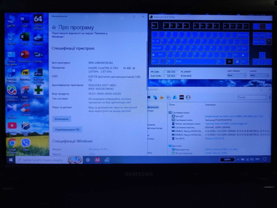 Samsung SA31, NVIDIA, 8Гб-О3П, SSD-128, Win10 Pro (x64)