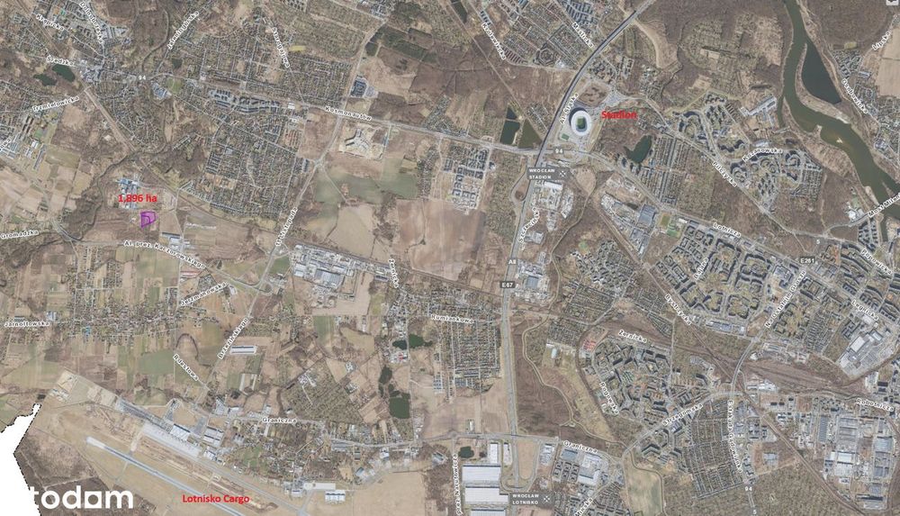 Działka inwestycyjna 1,9 ha | 2AG| 700 m obwodnica |Wrocław Jerzmanowo - Widok 4
