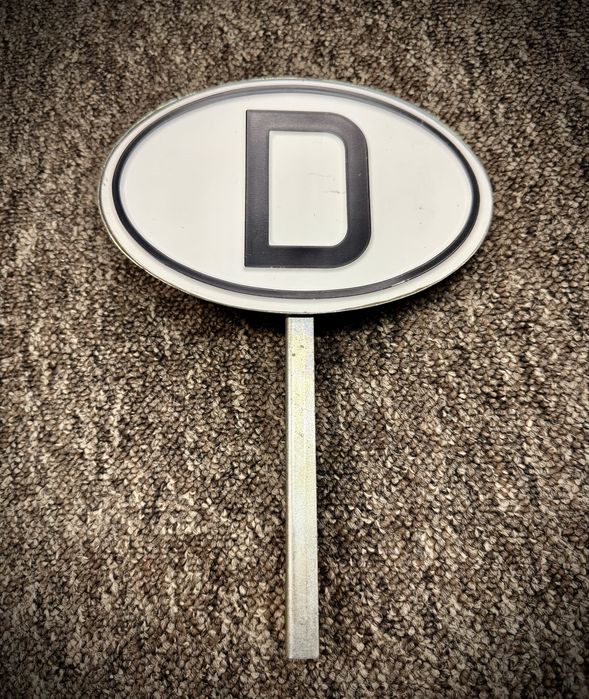 Nieużywana literka  „D” do oldtimerów/ youngtimerów.Vw Garbus T1, Buli