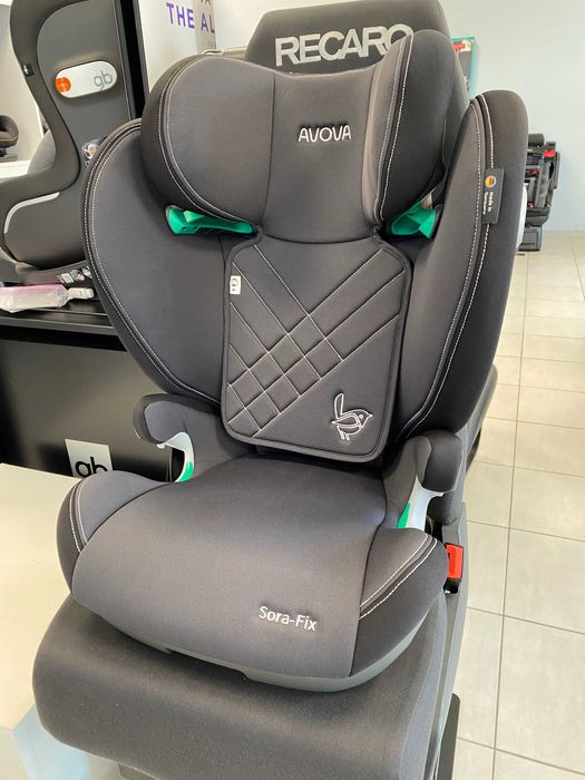 Avova SORA-FIX fotelik 100-150cm 4 gwiazdki ADAC Duże siedzisko ISOFIX