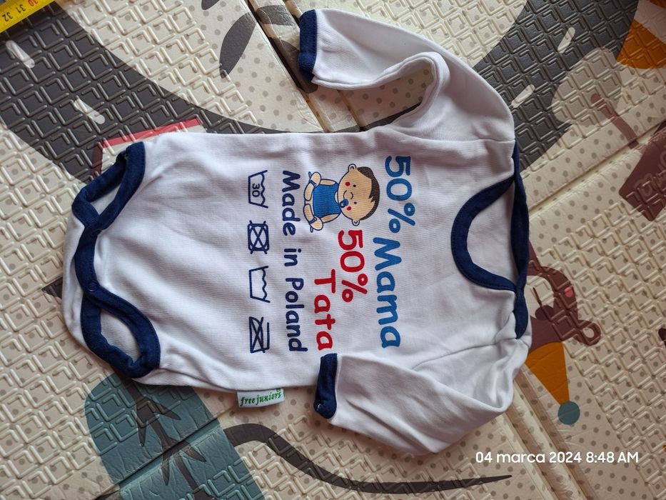 Body 50% mama 50% tata roz. 56 tylko wyprane
