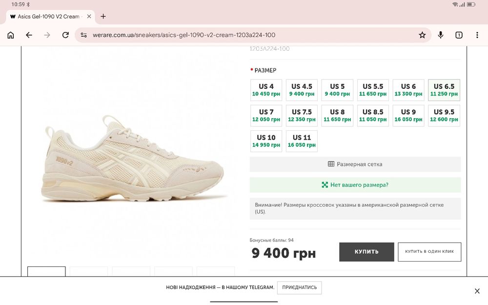 Кросівки унісекс ASICS Gel 1090v2