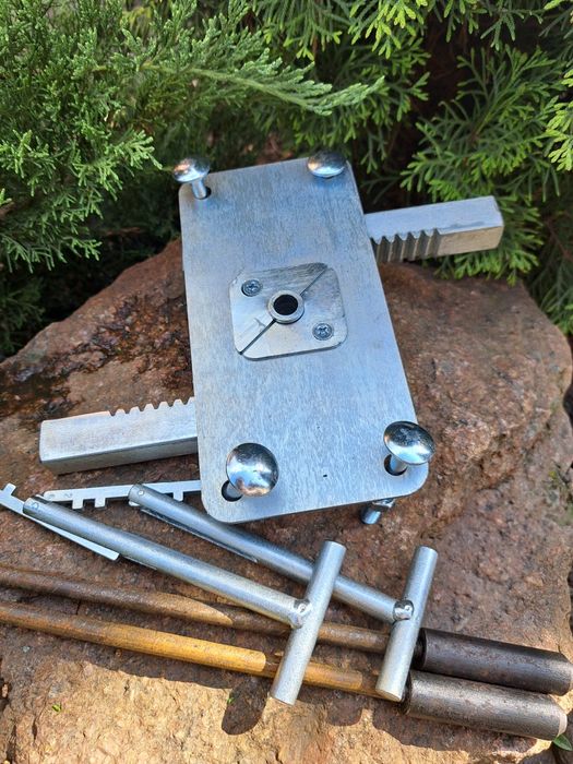 Замок гаражний оцинкований двохрігельний "Журавель"