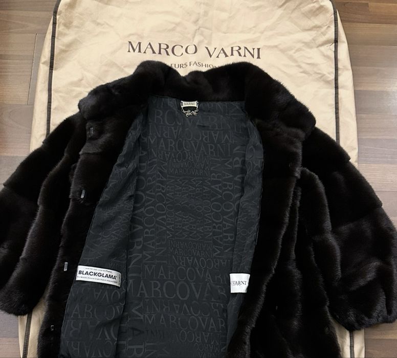 XXS - XS Blackglama  Marco Varni  Италия норковая шуба норка оригинал